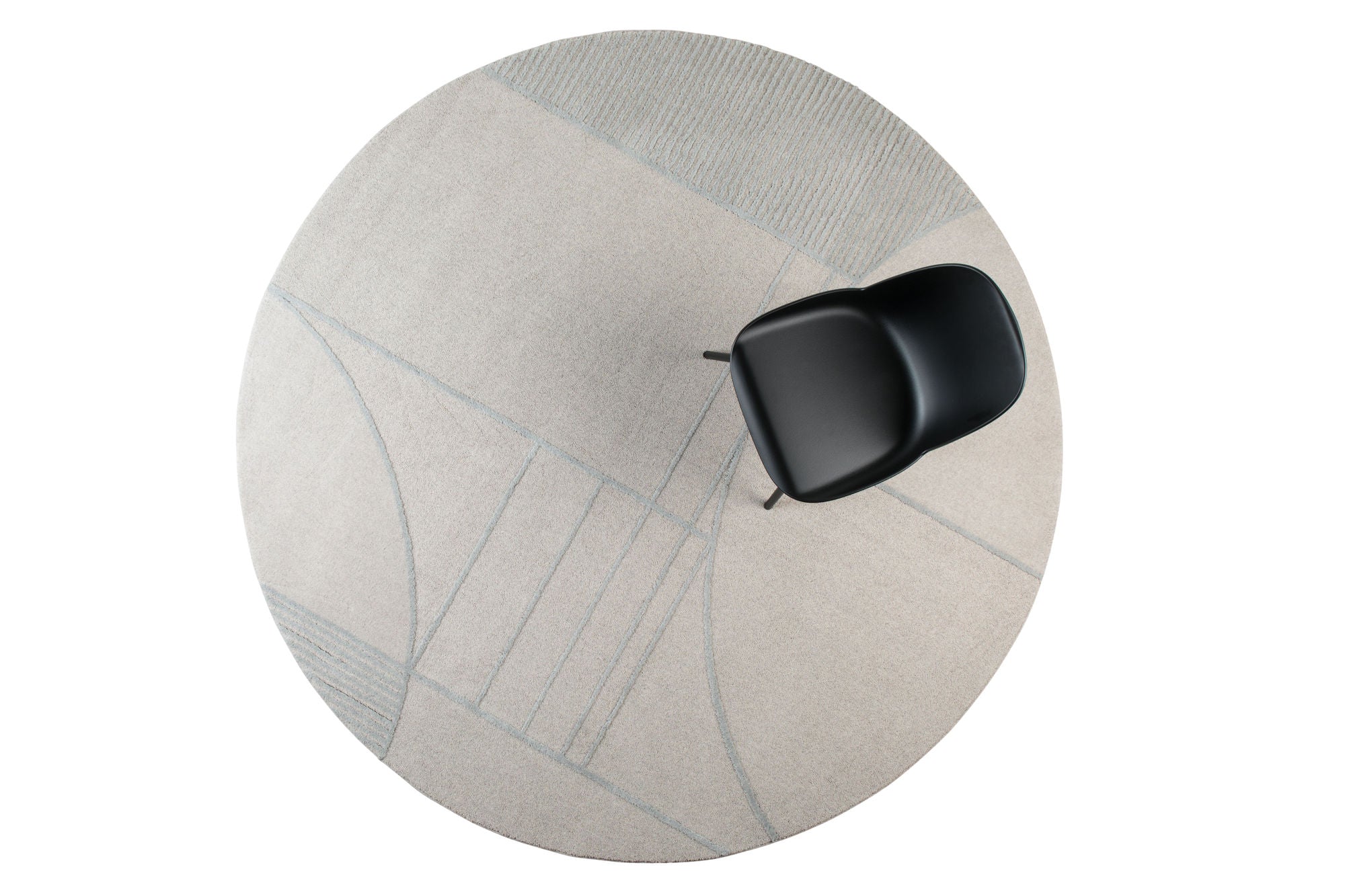 Zuiver Bliss Grey & Blue Round Rug 240cm